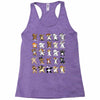 dabbing animals Racerback Tank