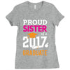 Class of 2017 Proud Sister Graduation Ladies Fitted T-Shirt