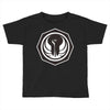 white and black Toddler T-shirt