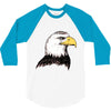 bald eagle 3/4 Sleeve Shirt