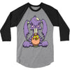 zombie bunny loves brains 3/4 Sleeve Shirt