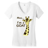 moo, i'm a goat Women's V-Neck T-Shirt