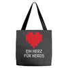 nerd shirt design  herz f&uuml;r nerds computer gaming fun big bang minecr Tote Bags