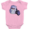 mega flipped off Baby Onesie