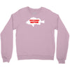 funny size does matter fishing fish holiday jarvis reel rod line sinke Crewneck Sweatshirt
