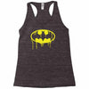 batman dying bleeding logo Racerback Tank