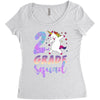 2nd grade squad Women's Triblend Scoop T-shirt
