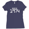 made in 1974 birthday Ladies Fitted T-Shirt