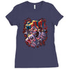 wicked jester skull Ladies Fitted T-Shirt