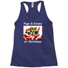 pug dog christmas Racerback Tank
