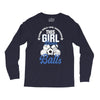 Some Girls Love Diamonds This Girl Loves Balls Long Sleeve Shirts