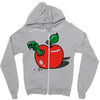 apple burster Zipper Hoodie
