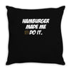 Hamburger Throw Pillow
