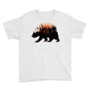 Bear Adventure With Roses Youth Tee