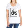 don't touch Ladies Curvy T-Shirt