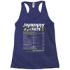 January Girl Facts Capricorn Racerback Tank