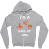 i'm a halloween kind of girl Zipper Hoodie