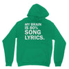 my brain is 80% song lyrics Hoodie