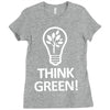 think green Ladies Fitted T-Shirt