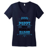 The Best Poppy Was Born In March Women's V-Neck T-Shirt