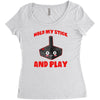 gaming hold and play Women's Triblend Scoop T-shirt