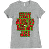 funny ferry mucking christmas, ideal gift or christmas present. Ladies Fitted T-Shirt