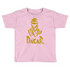 uomo dakar stampa oro moto deserto parigi africa sport Toddler T-shirt