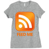 rss feed me Ladies Fitted T-Shirt