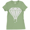 dripping diamond Ladies Fitted T-Shirt