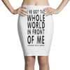 official t shirt red sleeping with sirens whole world lyrics all sizes Pencil Skirts