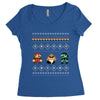 super mario chistmas Women's Triblend Scoop T-shirt