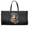 slow sloth Weekender Totes