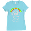 all day Ladies Fitted T-Shirt