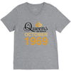queens are born in october 1969 V-Neck Tee
