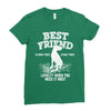 Best Friend Great Dane Ladies Fitted T-Shirt