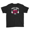 this girl loves drag racing Youth Tee