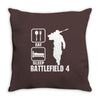 eat sleep battlefield 4, funny Throw Pillow