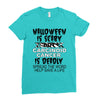 halloween is scary but carcinoid cancer is deadly spread the word help Ladies Fitted T-Shirt