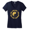 yin yang jingjang shirt china chinesisches denken Women's V-Neck T-Shirt