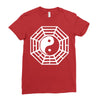 i ching ying and yang Ladies Fitted T-Shirt