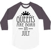 queens are born in july (2) 3/4 Sleeve Shirt
