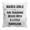 March Girls Throw Pillow