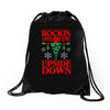 rockin around Drawstring Bags