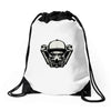 gas mask Drawstring Bags
