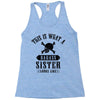 This Is What A Bad Ass Sister Looks Like Racerback Tank