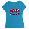 skinhead union jack, ideal birthday gift or present Women's Triblend Scoop T-shirt