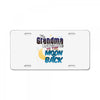 grandma moon&amp;back License Plate