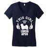 This Girl Loves Her Lhasa Apso Women's V-Neck T-Shirt