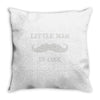 little man mustache first Throw Pillow