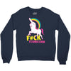 gay pride f#ck younicorn funny rude unicorn Crewneck Sweatshirt